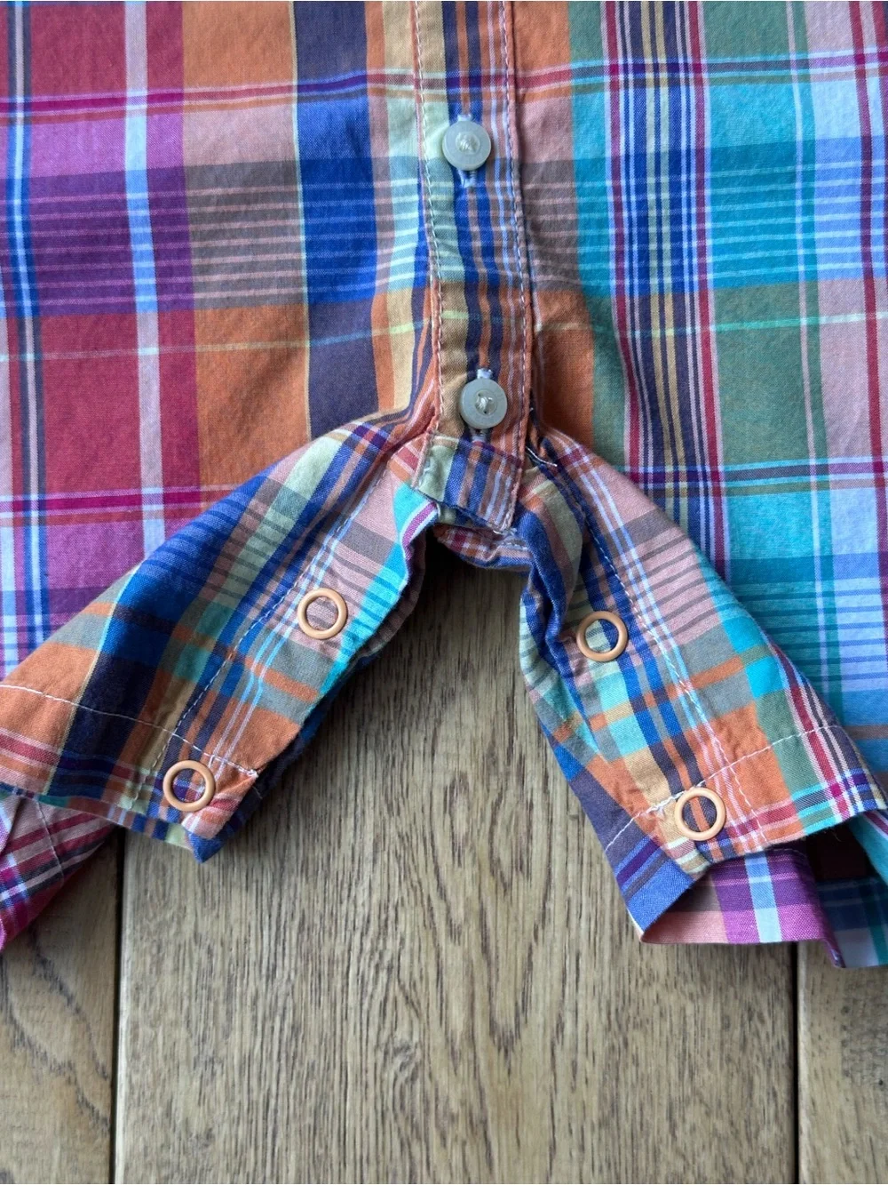 Ralph Lauren Plaid Cotton Button Down Shortall size 6 Months